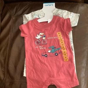 Boys 6 month summer outfits. Brand new with tags, comes with 2.